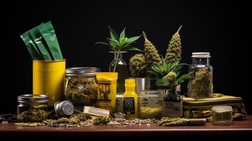 A variety of cannabis plants of different terpenes