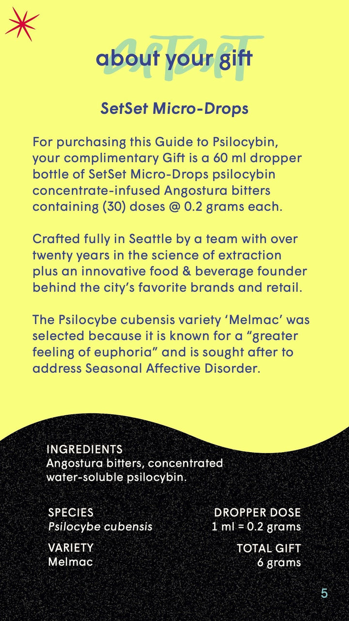 Microdose Psilocybin Bitters - Alcohol Alternative - SetSet - Seattle