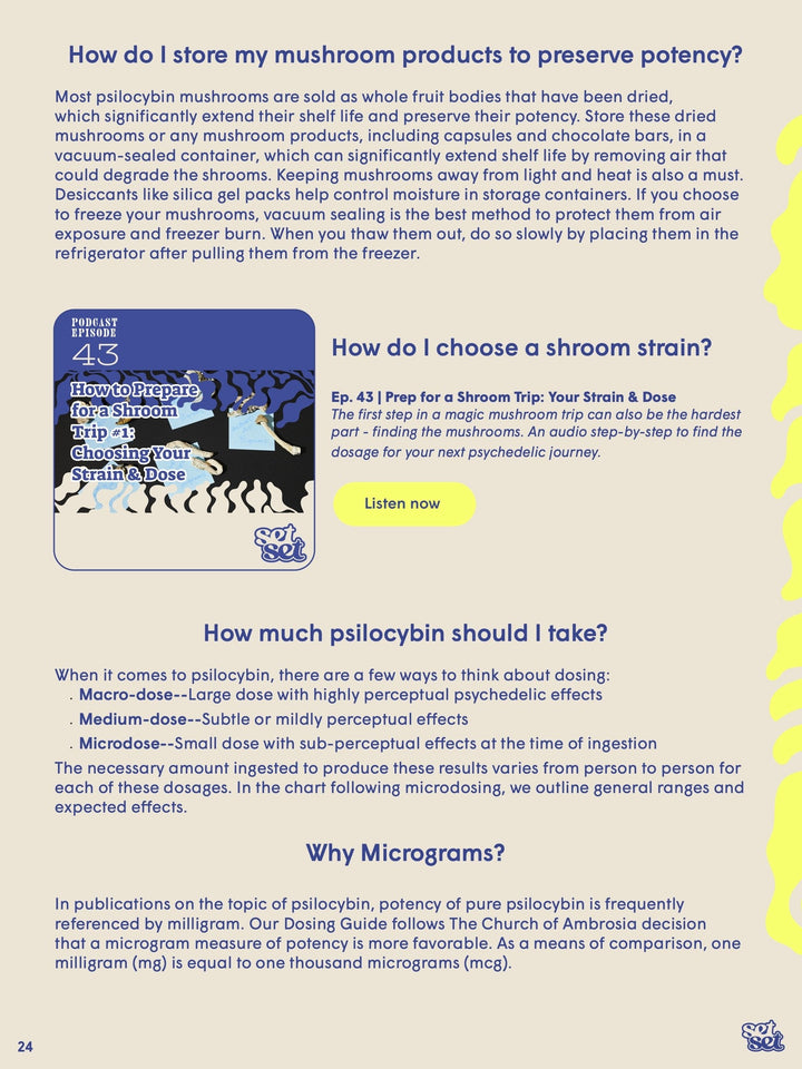 Psilocybin Guide – Safe Use, Dosing & Integration - SetSet